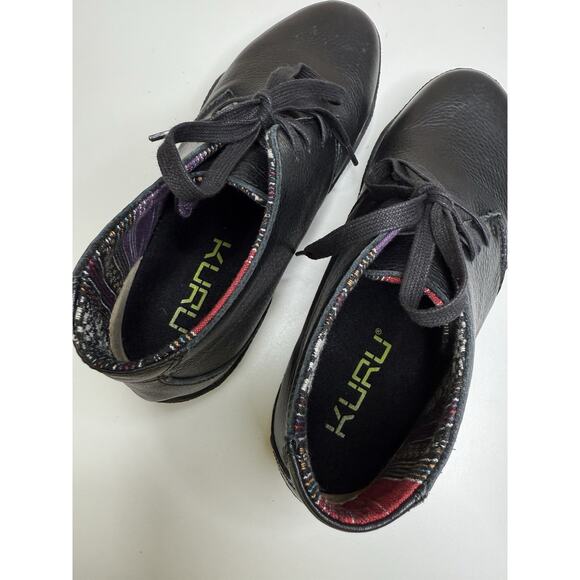 Kuru Aalto Chukka Boot Womens 8.5 Black Leather Ankle Bootie 201006 Lace Up - Picture 8 of 9